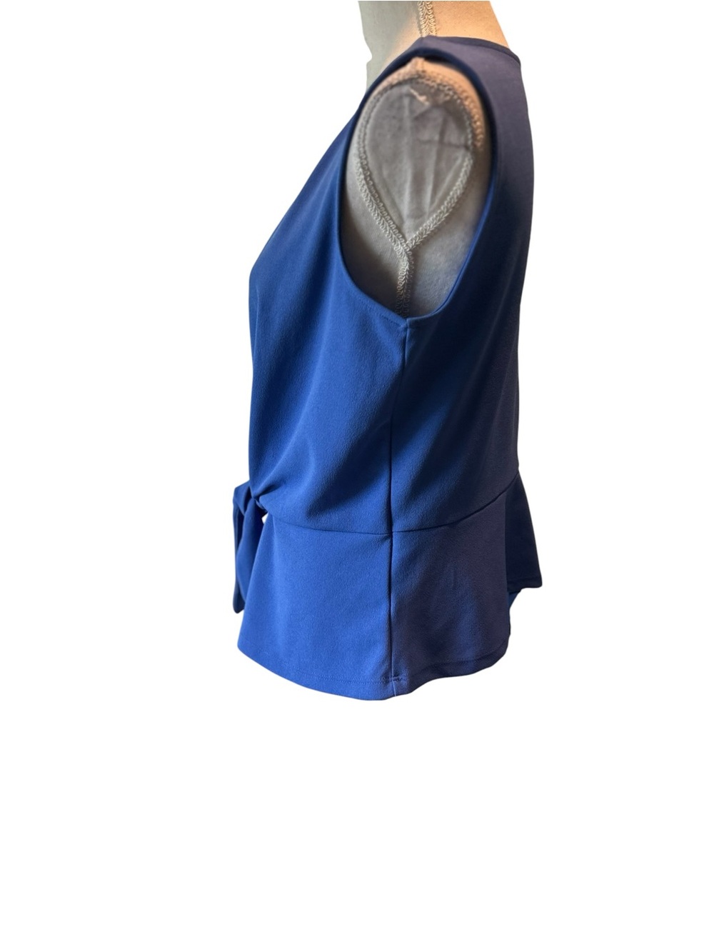 Talbots Tie Front Shell Top - Blue - Picture 3 of 11